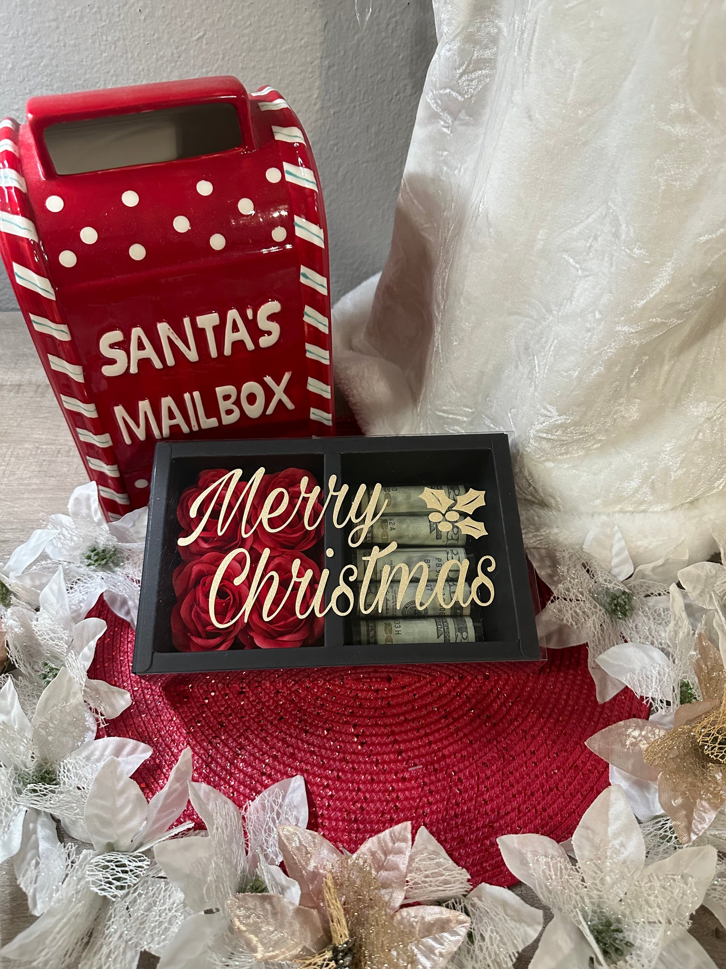 Personalized Christmas Cash Gift Box